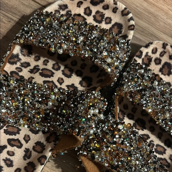 ✨Leopard Print Glitter Sandals - Picture 2 of 4